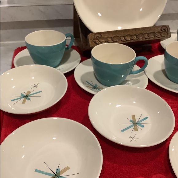 Mid-Century Modern Atomic Starburst, Hopscotch Salem North Star lot of 15, 1960 - Picture 10 of 13